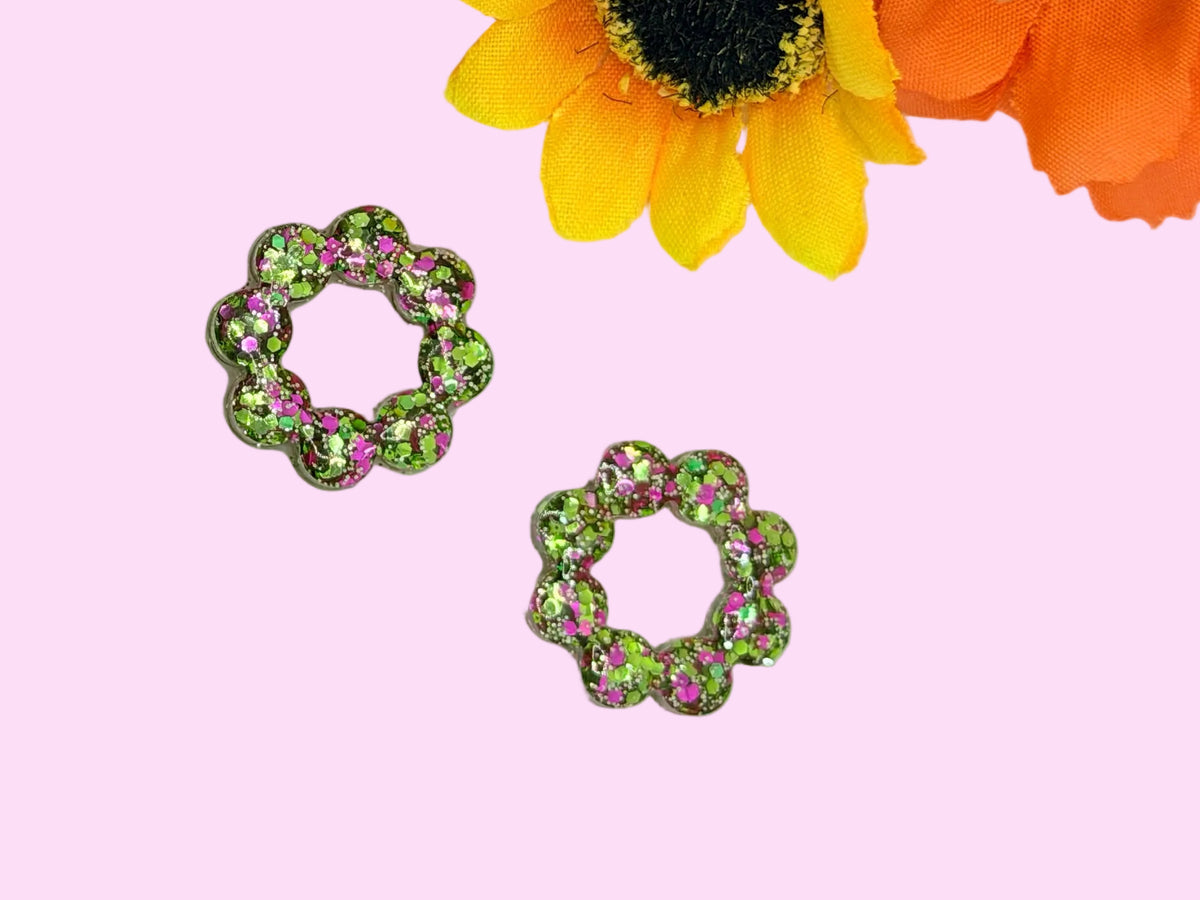 Les Bloom baby’s vert et fushia